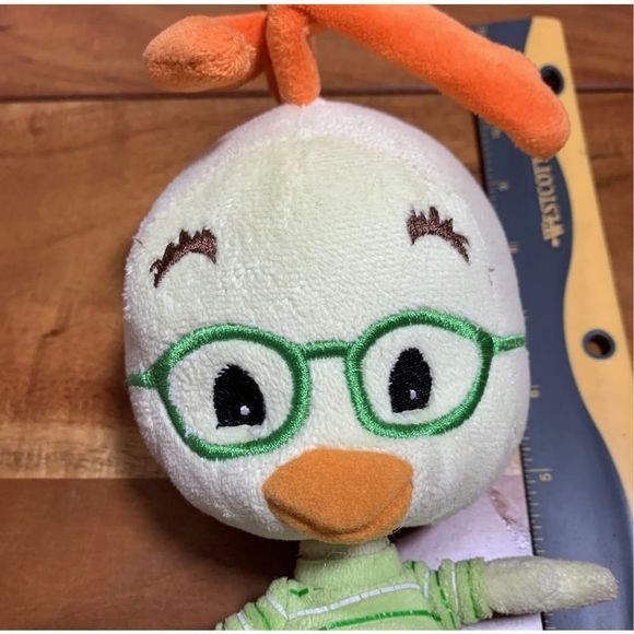 Disney Store Chicken Little Plush 10” Movie Character - Plush Small Green Shirt  - Picture 2 of 8